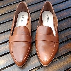 Camel Leather Loafers